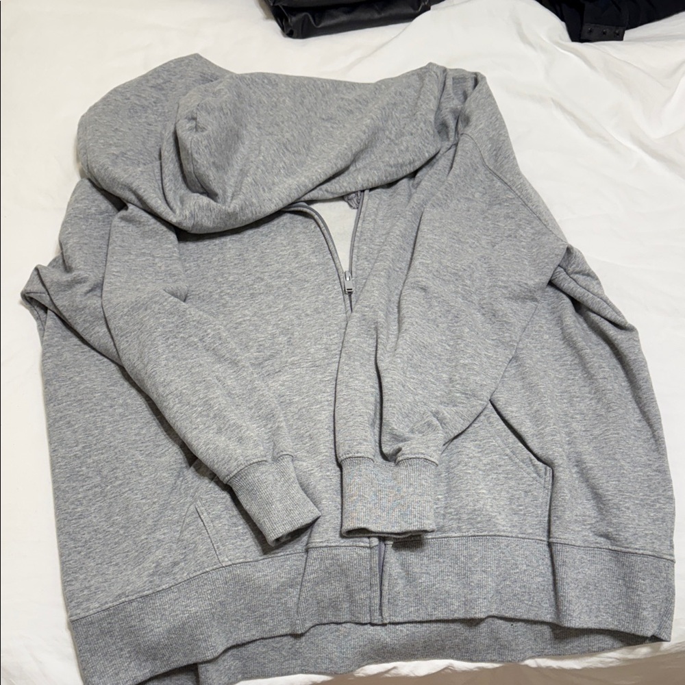 Terra & Sky Gray Zip-Up Hoodie